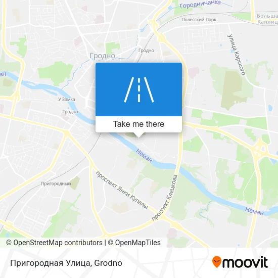 Пригородная Улица map