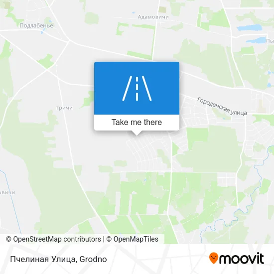 Пчелиная Улица map