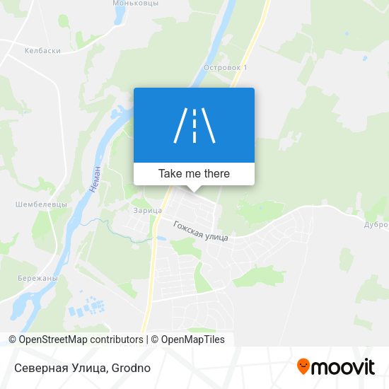Северная Улица map