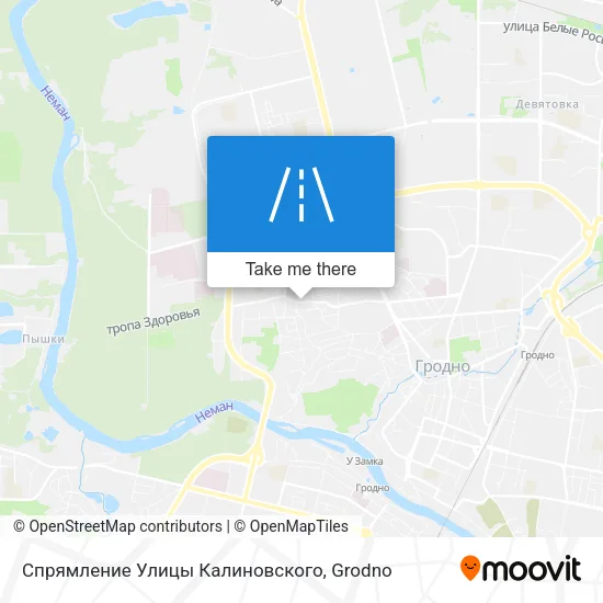 Спрямление Улицы Калиновского map