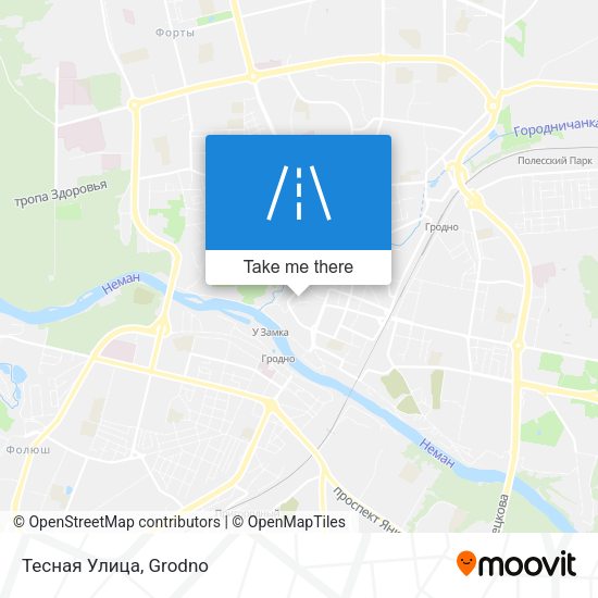 Тесная Улица map