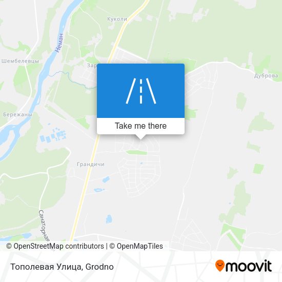 Тополевая Улица map