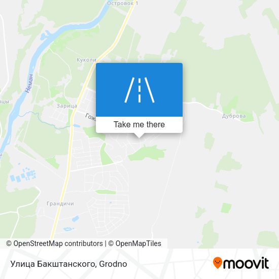 Улица Бакштанского map