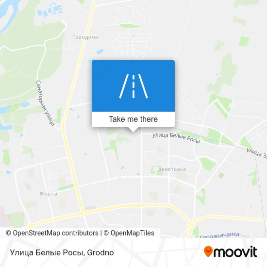 Улица Белые Росы map