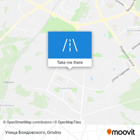 Улица Бондовского map