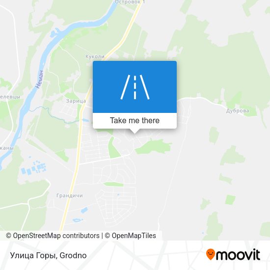 Улица Горы map