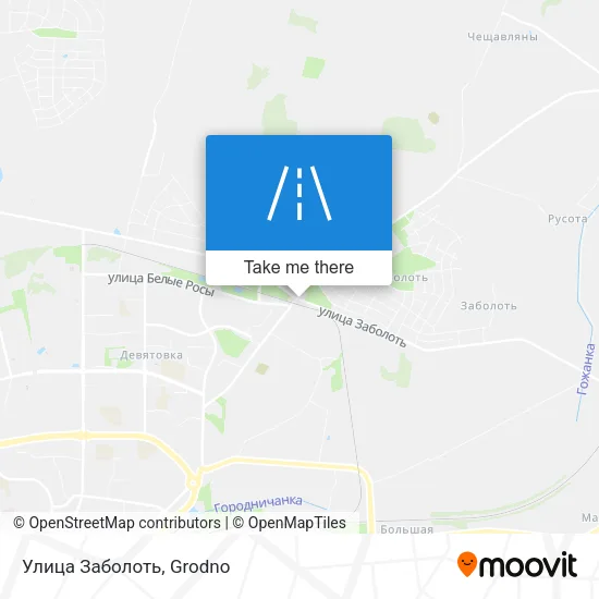 Улица Заболоть map