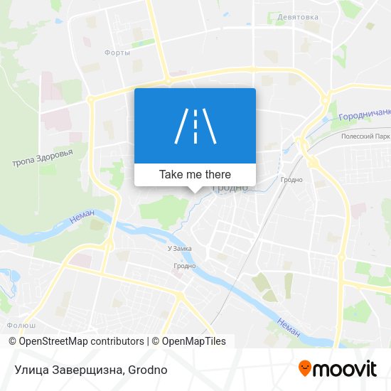 Улица Заверщизна map