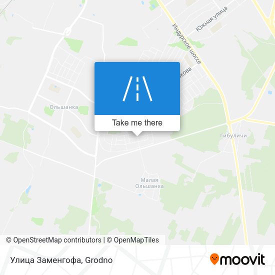 Улица Заменгофа map