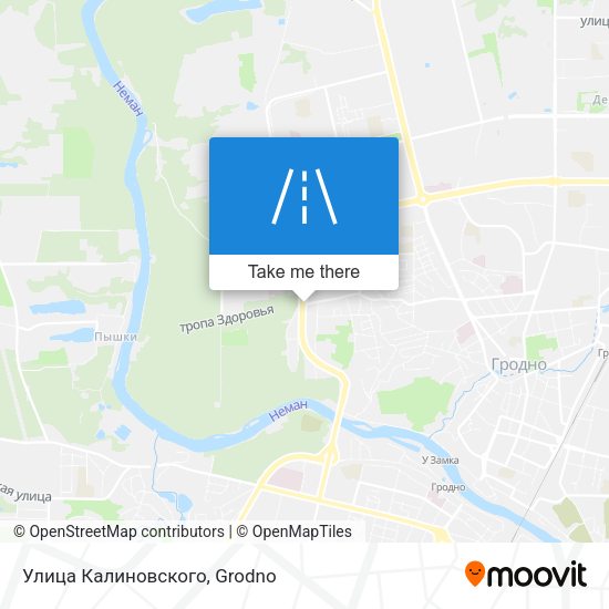 Улица Калиновского map