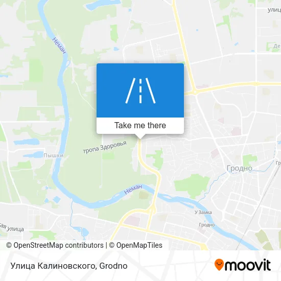 Улица Калиновского map