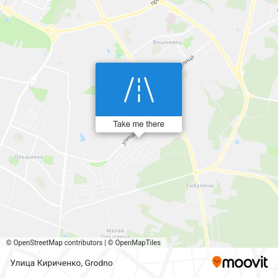 Улица Кириченко map
