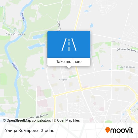 Улица Комарова map