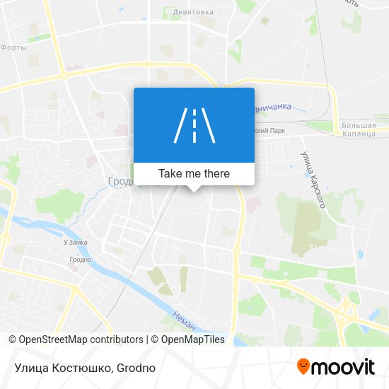 Улица Костюшко map