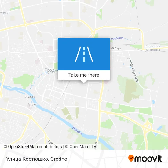 Улица Костюшко map