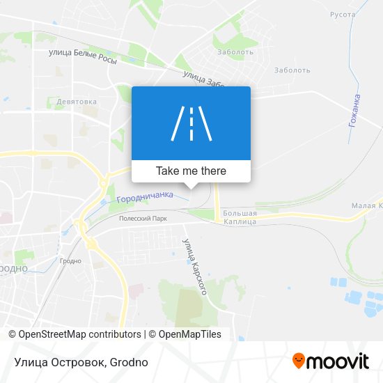 Улица Островок map
