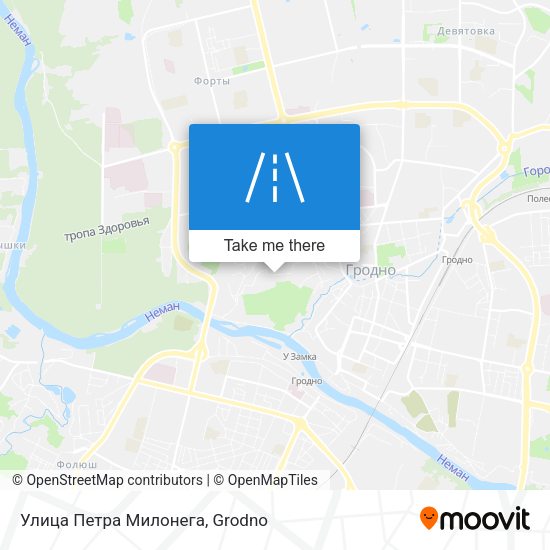 Улица Петра Милонега map