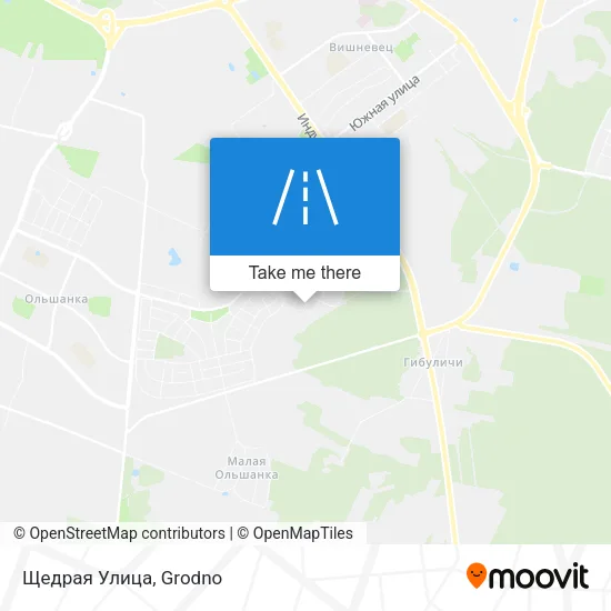 Щедрая Улица map