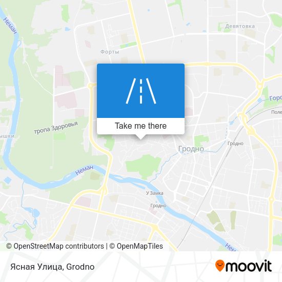 Ясная Улица map
