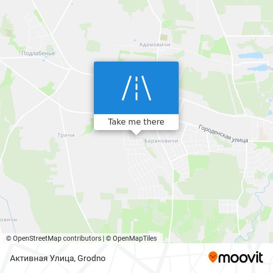 Активная Улица map