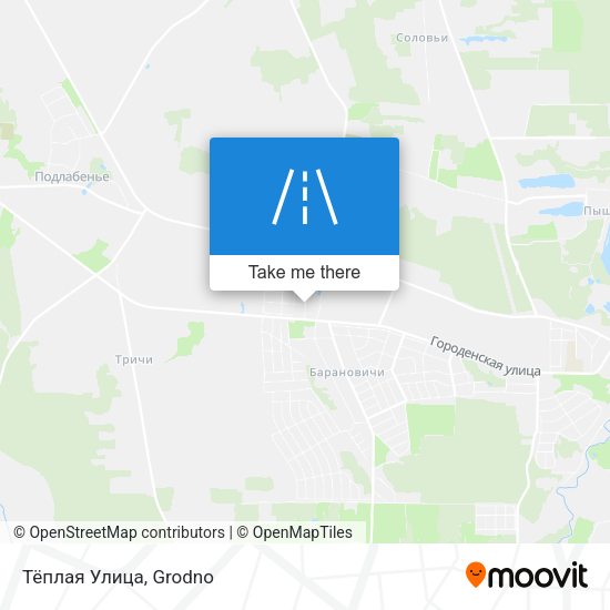 Тёплая Улица map