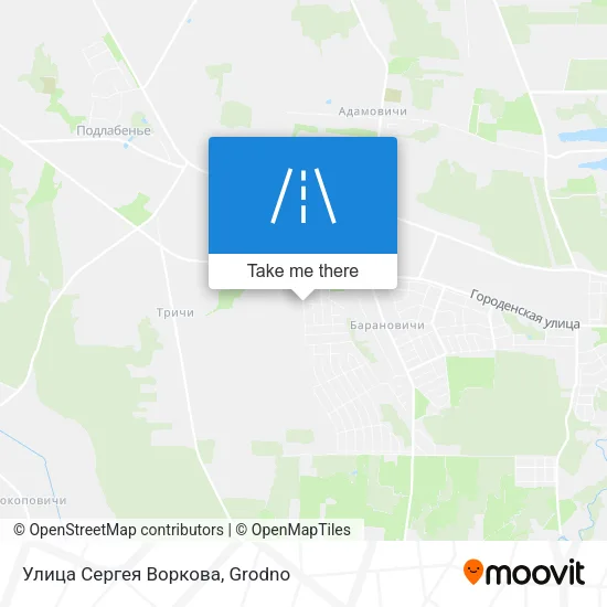 Улица Сергея Воркова map