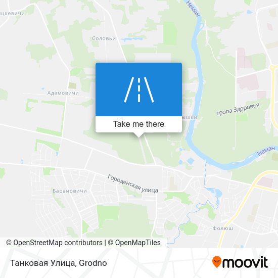 Танковая Улица map