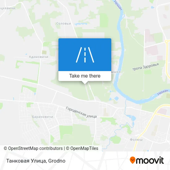 Танковая Улица map