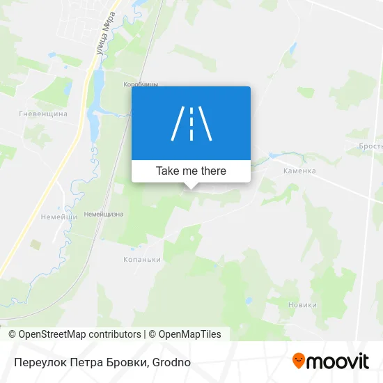 Переулок Петра Бровки map