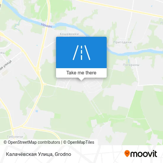 Калачёвская Улица map