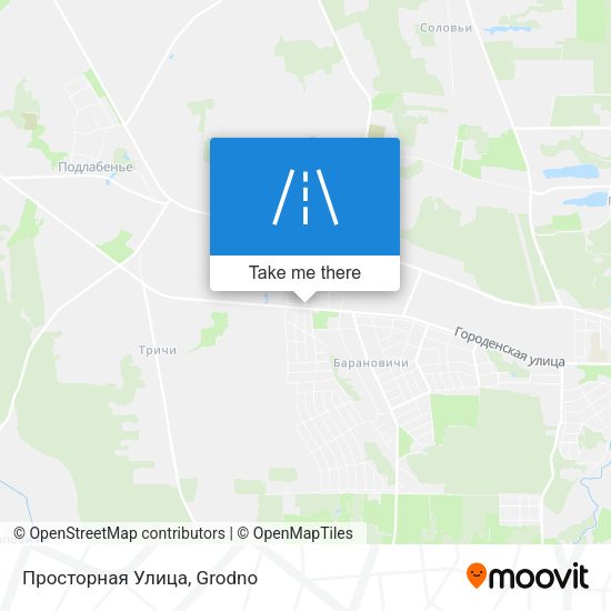 Просторная Улица map