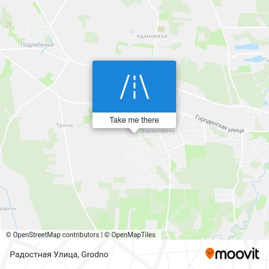 Радостная Улица map