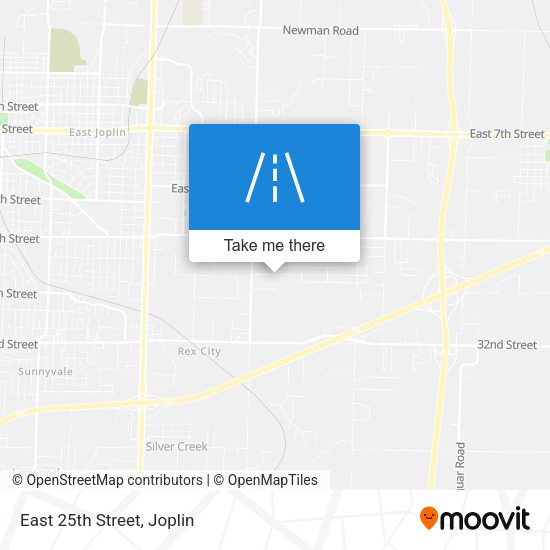 Mapa de East 25th Street