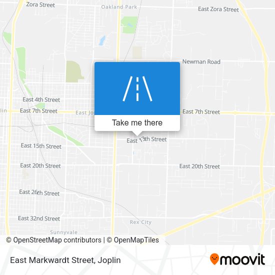 Mapa de East Markwardt Street