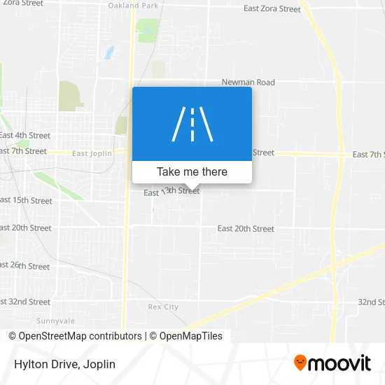 Hylton Drive map