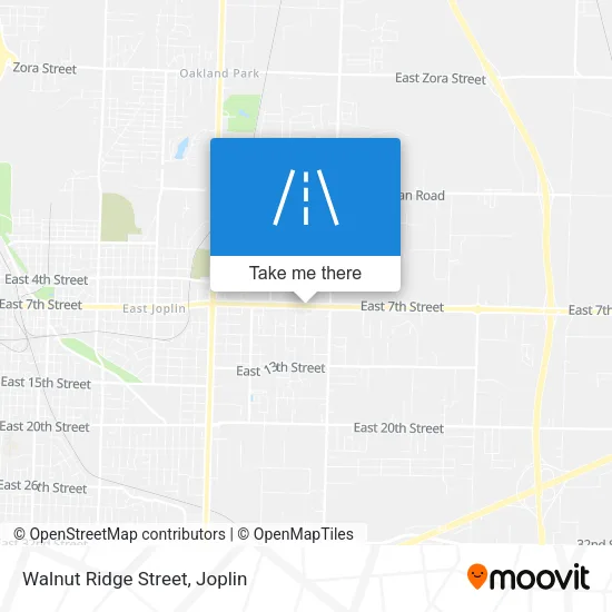 Walnut Ridge Street map