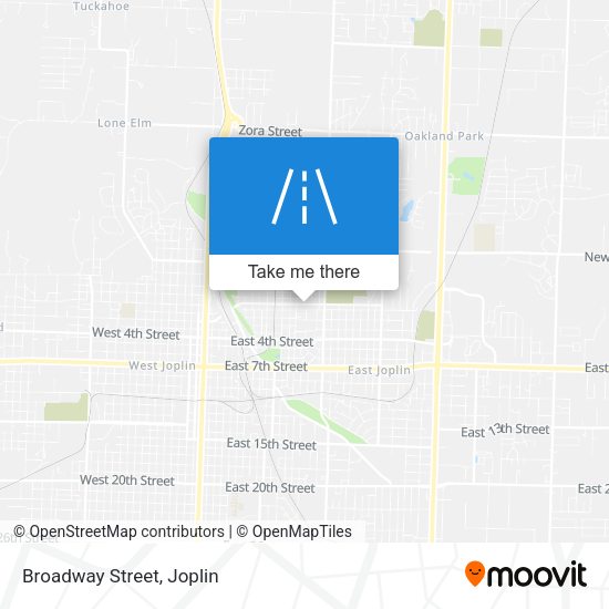 Mapa de Broadway Street