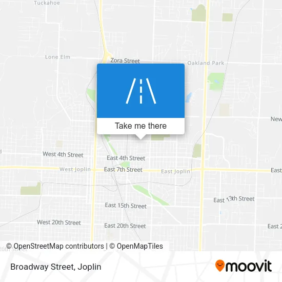 Broadway Street map