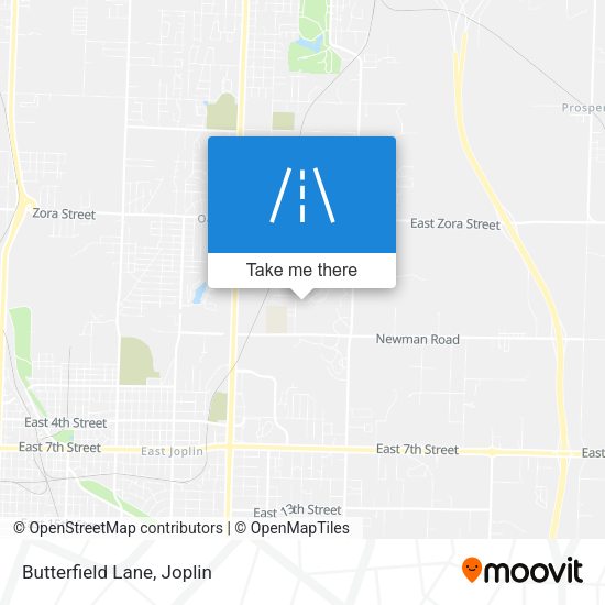 Mapa de Butterfield Lane