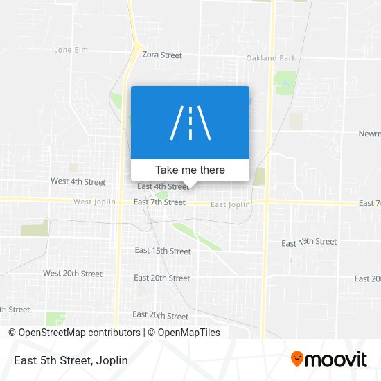 Mapa de East 5th Street