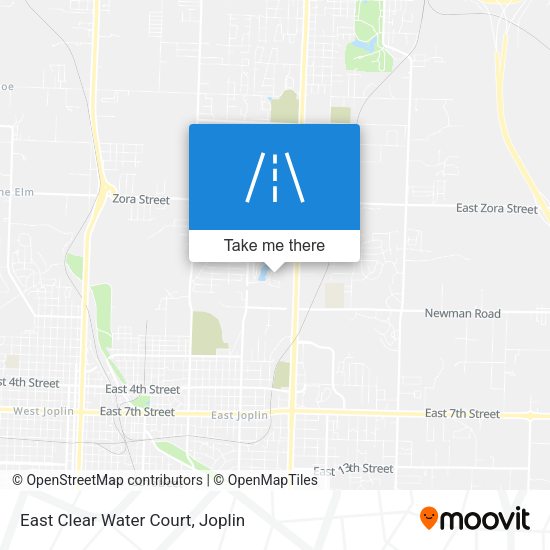 Mapa de East Clear Water Court
