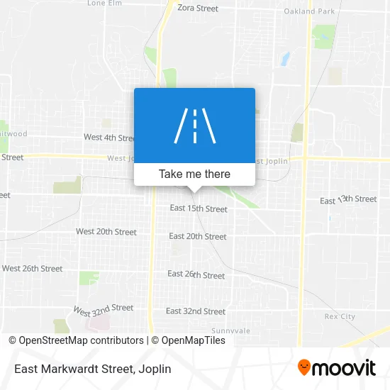 East Markwardt Street map