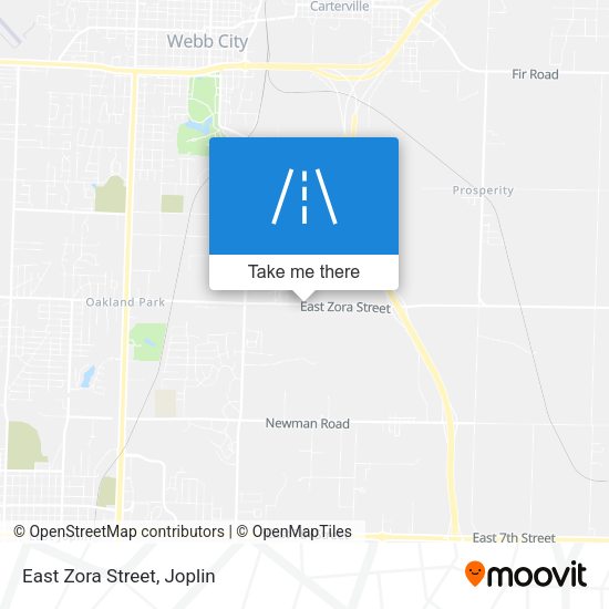 Mapa de East Zora Street