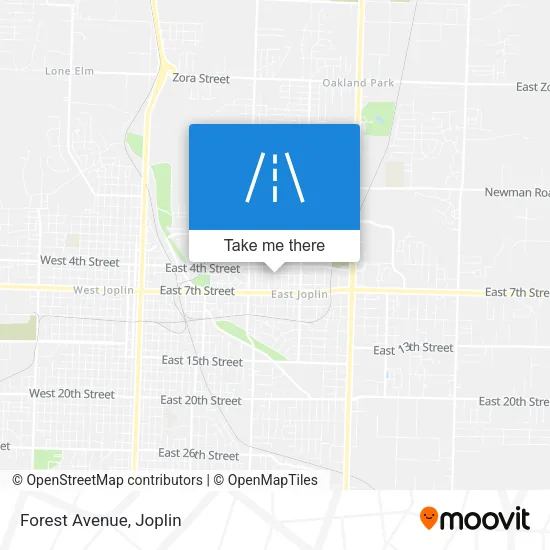 Forest Avenue map