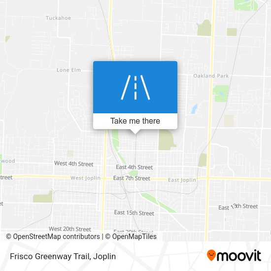 Mapa de Frisco Greenway Trail
