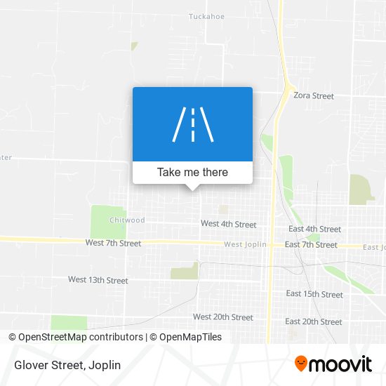 Glover Street map