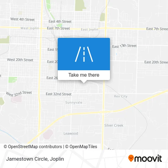 Jamestown Circle map
