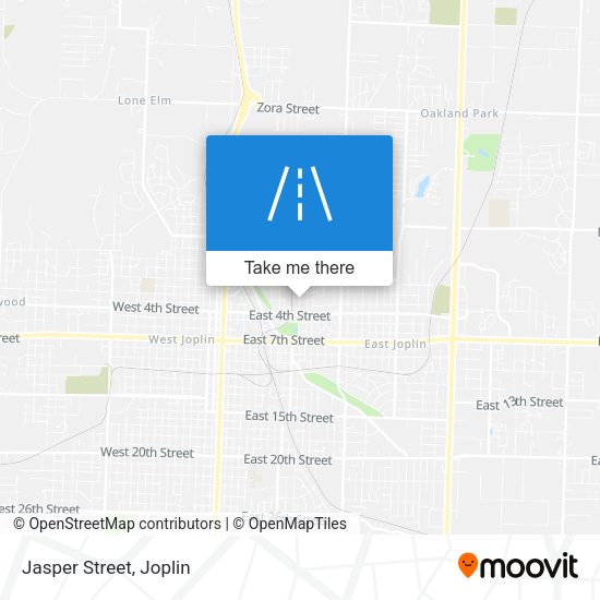Mapa de Jasper Street