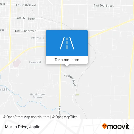Martin Drive map