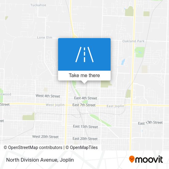 North Division Avenue map